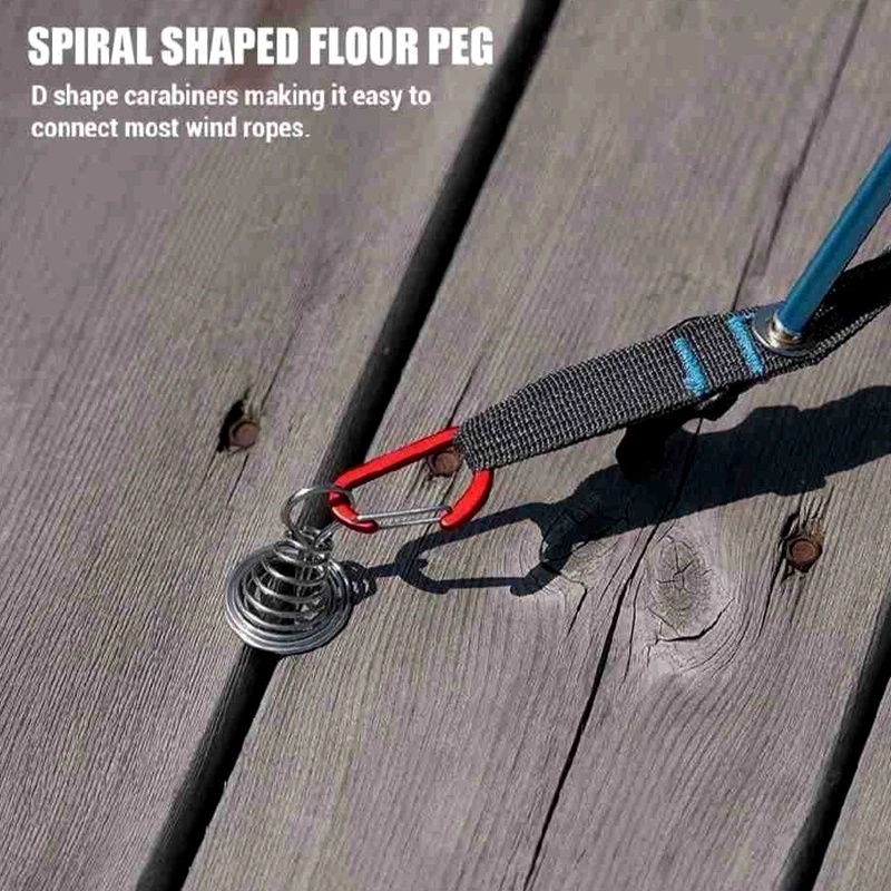 Móc Lò Xo Bằng Thép Không Gỉ Chuyên Dụng Cho Dựng Lều