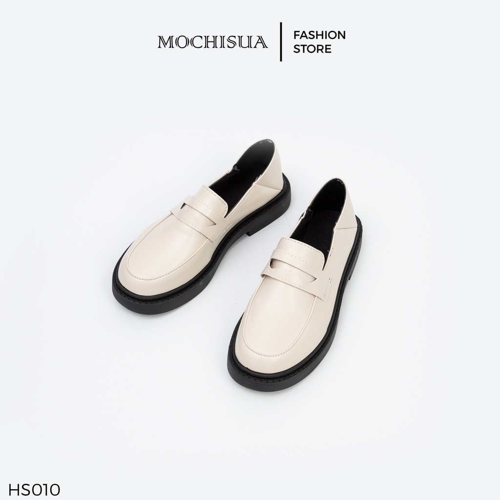 Giày Oxford Trắng Thời Trang Phong Cách Ulzzang Học Sinh Da Mềm - HS010