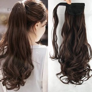 Phần Tóc Giả Làm Dày Kiểu Cột Tóc Đuôi Ngựa, Dài Và Thẳng