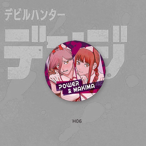 Huy Hiệu Cài Áo Hình Cưa Xương Rồng Denji Makima Power Thời Trang