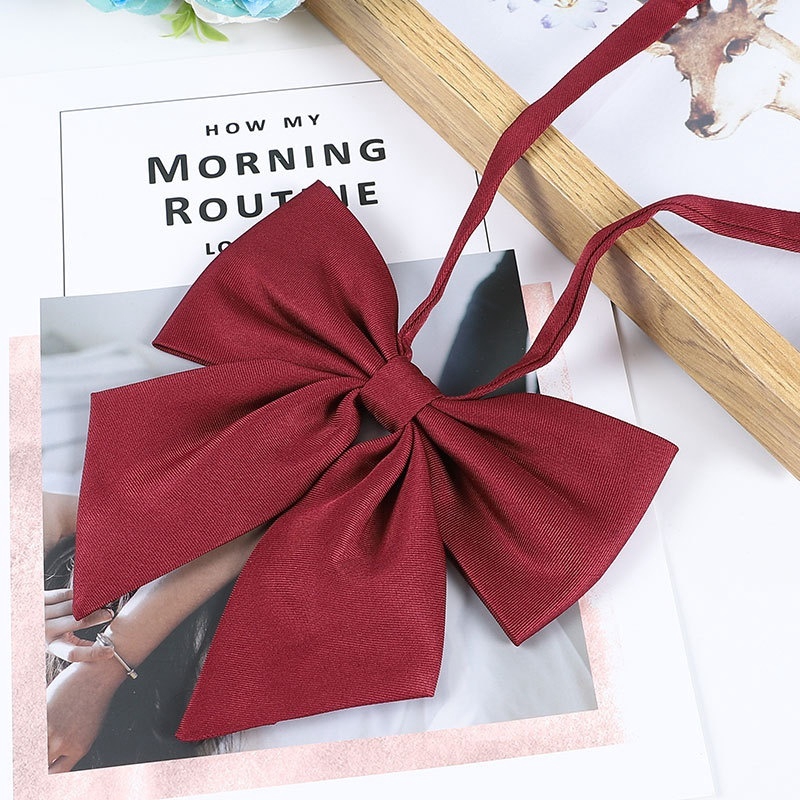 Cà Vạt Nơ Màu Trơn Dễ Thương Cho Nữ