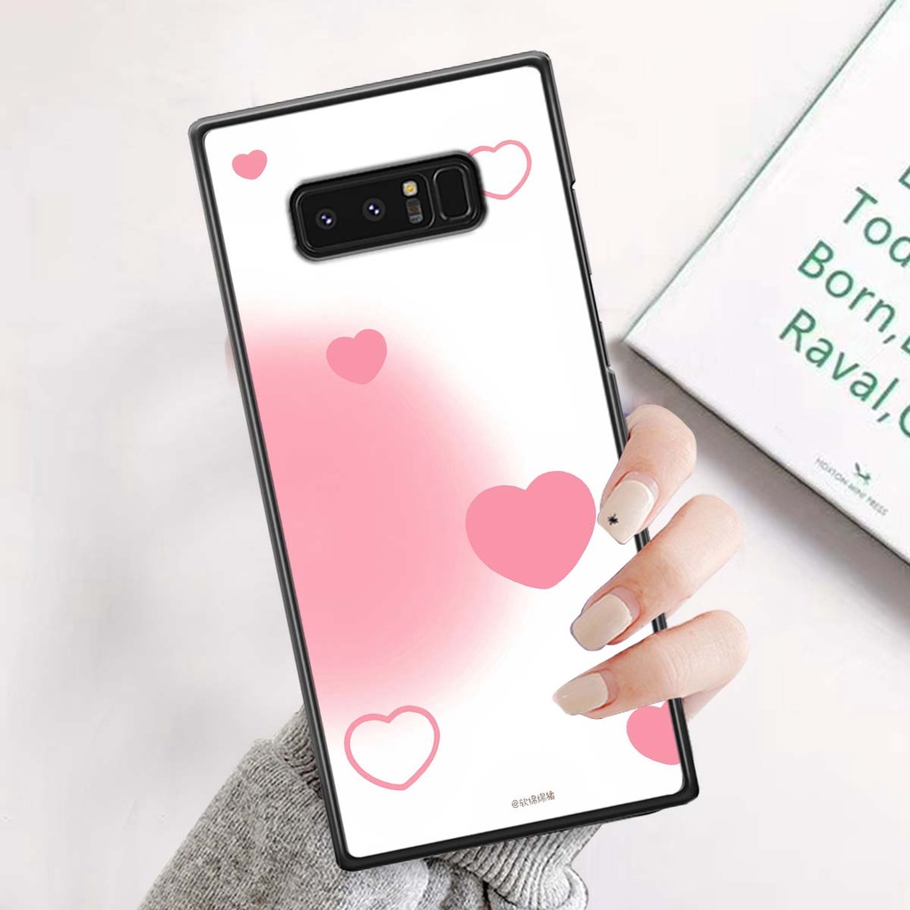 Ốp Samsung Note 8 in hình trái tim, caro kẹo ngọt đầy cá tính siêu đẹp siêu chất