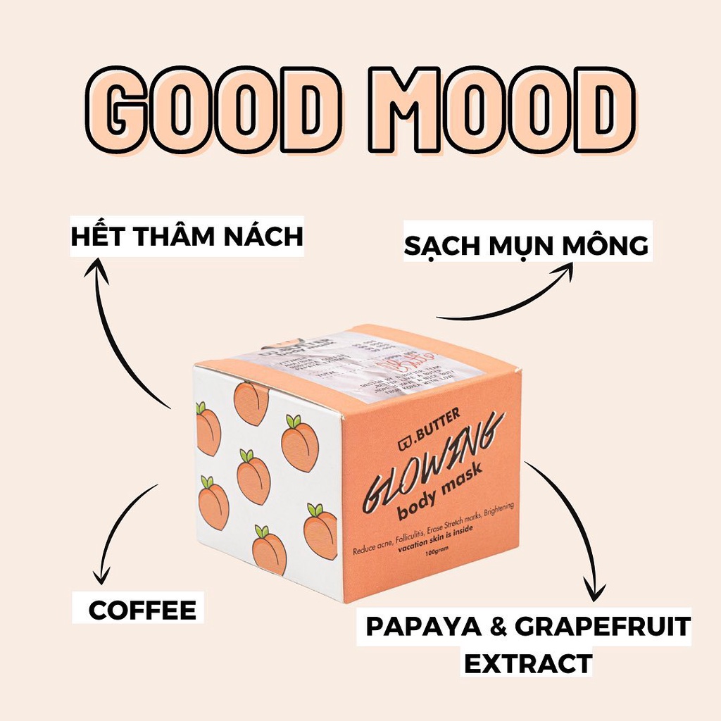 Combo 2 Mặt nạ Giảm mụn, Mờ thâm, sần cho vòng 3, nách - B.butter Body Mask | BigBuy360 - bigbuy360.vn