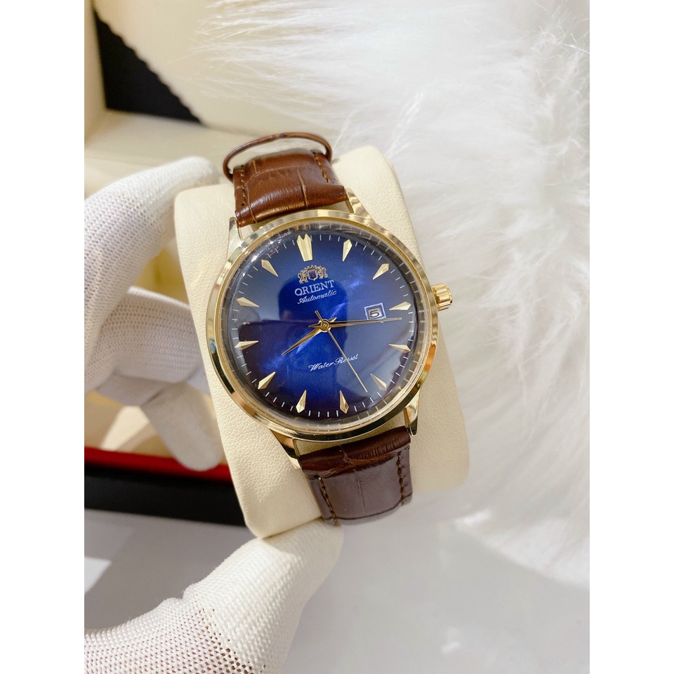 ĐỒNG HỒ NAM ORIENT MÁY QUAZT - DÂY DA XỊN - MẶT VÀ ĐÁY MẠ VÀNG 14K | BigBuy360 - bigbuy360.vn