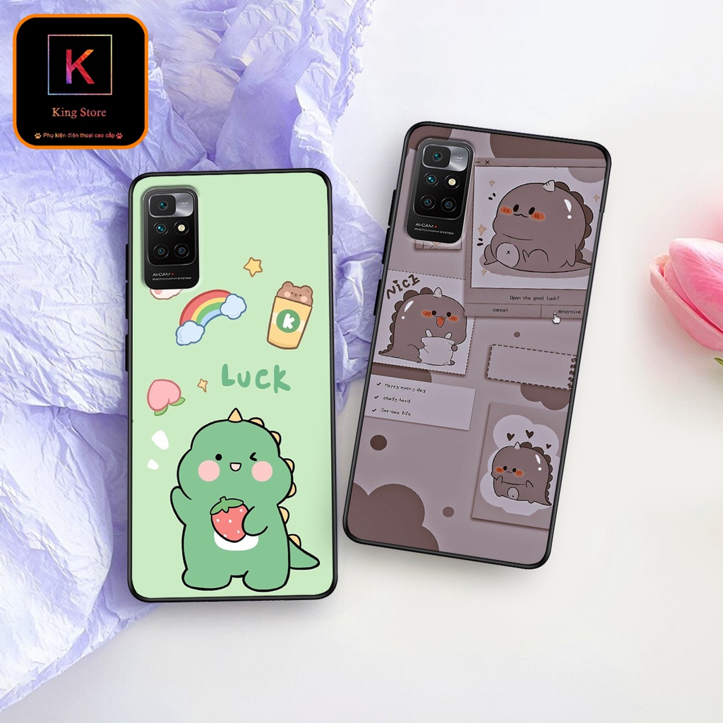 Ốp lưng Xiaomi Redmi 10 - Redmi 10A - Redmi 10C - Ốp in hình khủng long,dinosaur dễ thương
