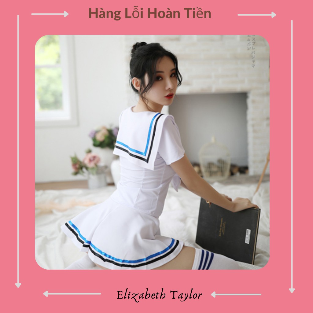 Đồ cosplay sexy học sinh anime - Set váy ngủ nữ sinh gợi cảm