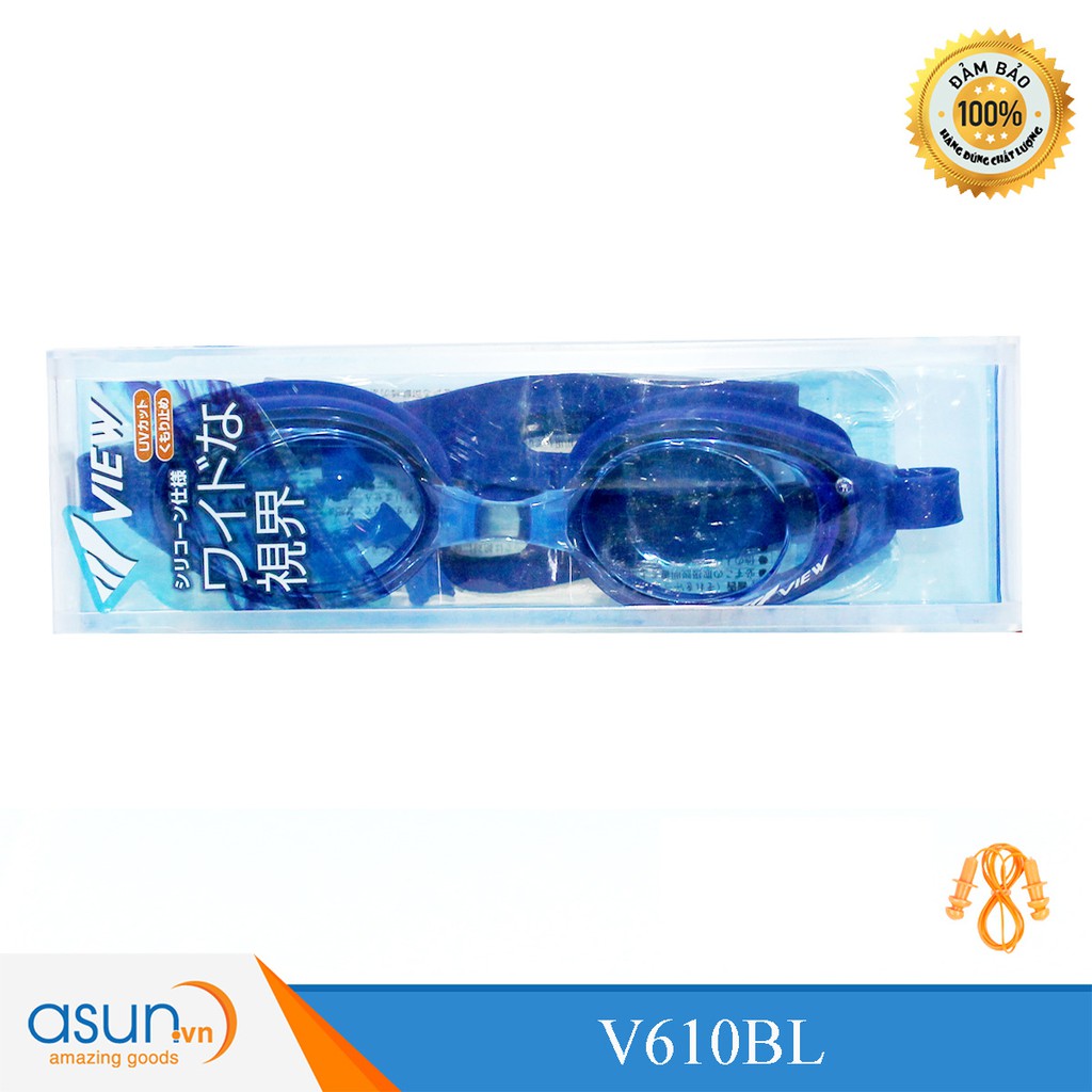 Kính Bơi Cao Cấp Cam Kết Chính Hãng Nhật Hãng View Màu Xanh Đậm V610BL