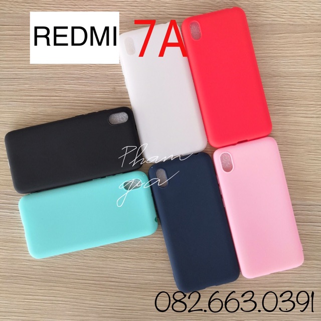 Ốp lưng Xiaomi Redmi 7a dẻo silicon màu đen (có video)