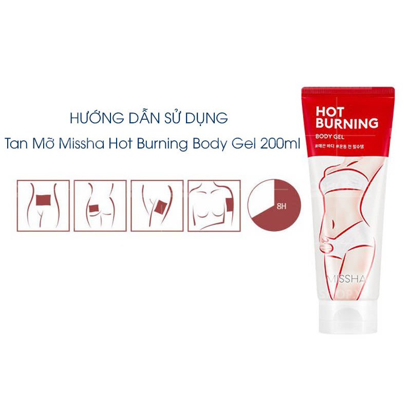 Gel Tan Mỡ, Tạo Dáng Thon Gọn Missha Hot Burning Gel 200ml