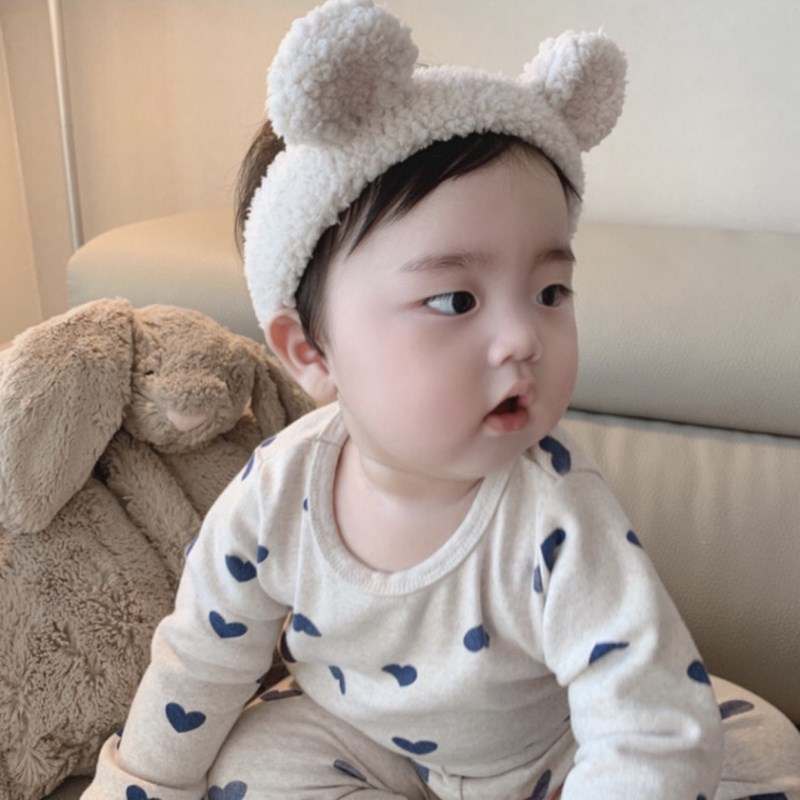 Băng đô tai gấu cho bé - turban gấu phong cách hàn quốc siêu đáng yêu