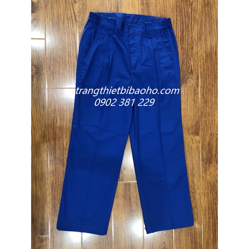 Bộ quần áo bảo hộ Foil kaki liên doanh thấm hút mồ hồi DN04 - hình thật