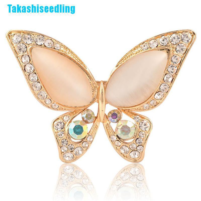 Ghim Cài Áo Hình Bướm Đính Đá 1 Cái