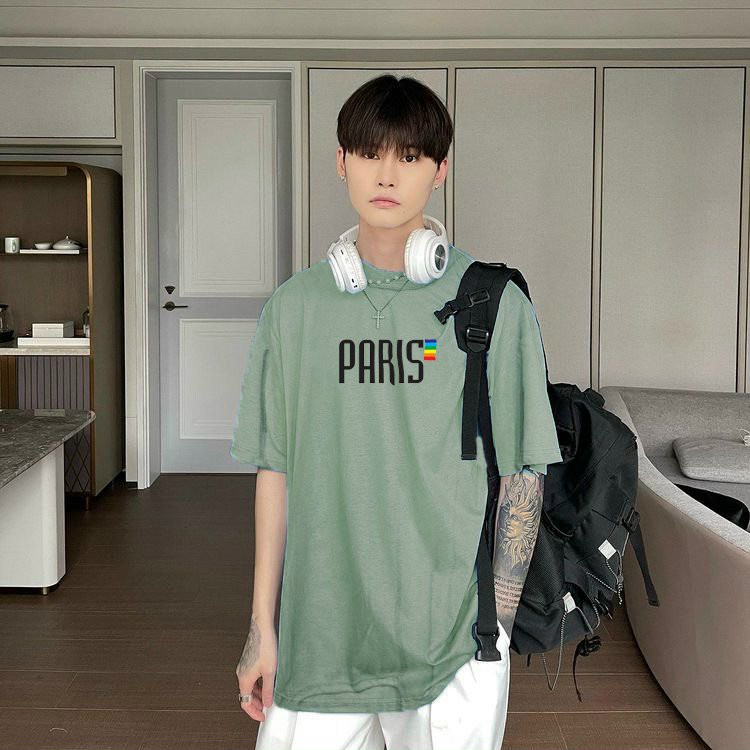 Áo thun Stee PARIS II Middle Green CVC - Giá sỉ Unisex