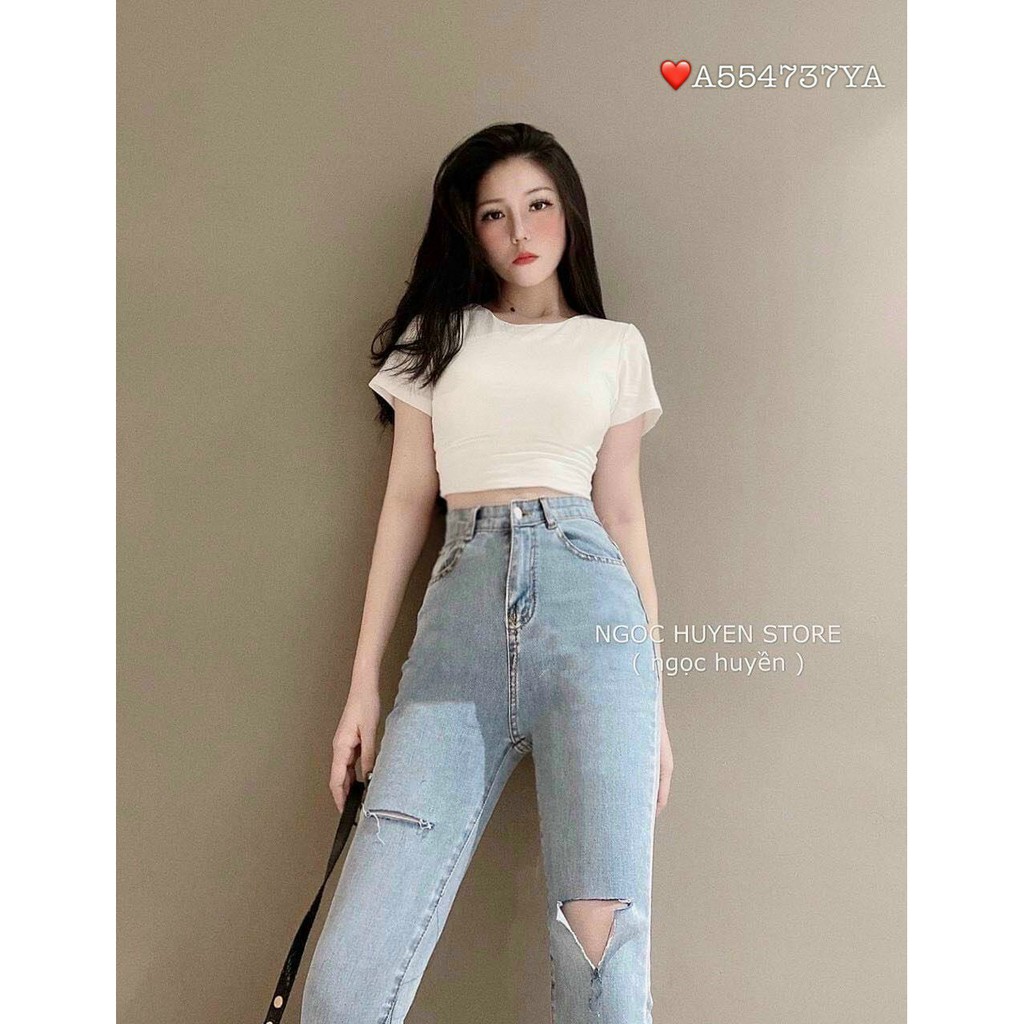 Áo borip tay ngắn đan dây sau lưng giá rẻ TTSA1033