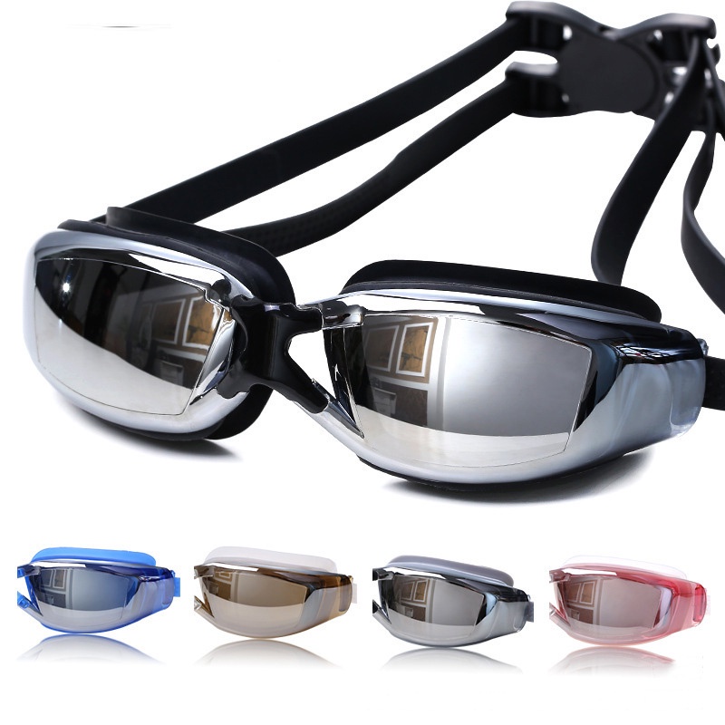 Kính Bơi MILASO Chống Mờ Cho Người Lớn Kèm Mũ Bơi, Bịt Mũi, Bịt Tai SS-001002 [Tặng Túi Dây Rút]