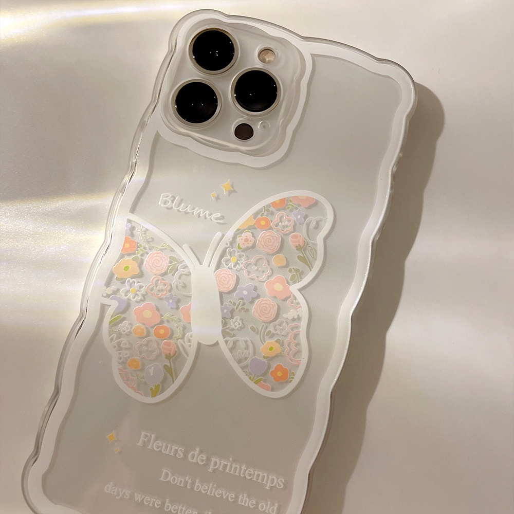 Ốp Điện Thoại Silicon Họa Tiết Bươm Bướm Cho Iphone13 Pro Max/iphone 11 Pro Max/iphone 12 Pro Max/iphone Xs Max Xr 7/8 Plus