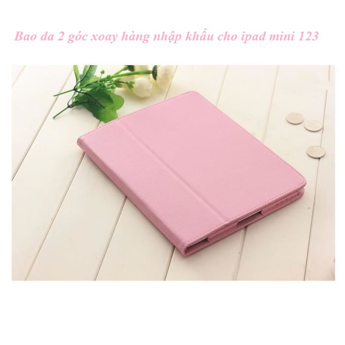 Bao da iPad Mini 123 (Hồng) - Hai góc xoay - H_shop_vn