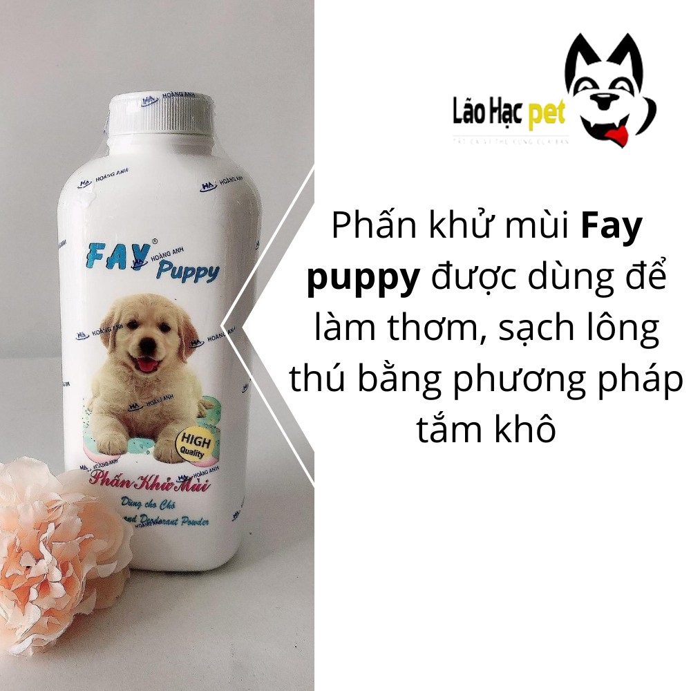 Sữa tắm khô cho chó - phấn tắm khô khử mùi diệt khuẩn cho chó Fay 120g