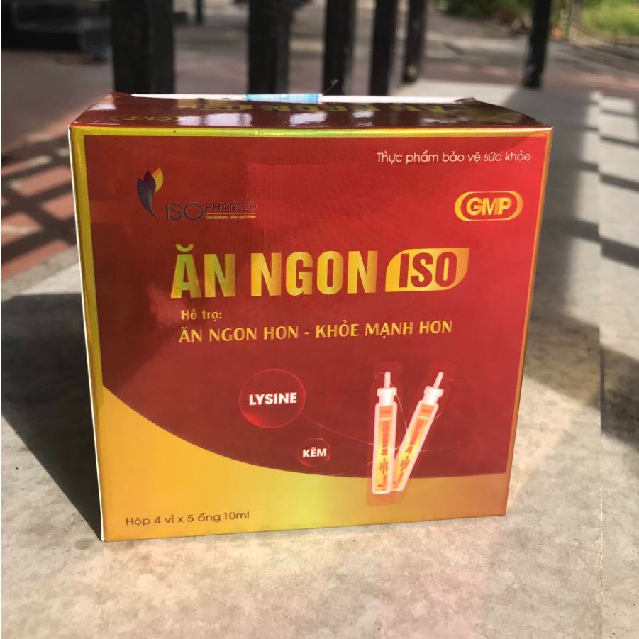 Siro Ăn ngon Iso – Hỗ trợ giúp ăn ngon, ngủ tốt, tăng sức đề kháng (Hộp 20 ống)