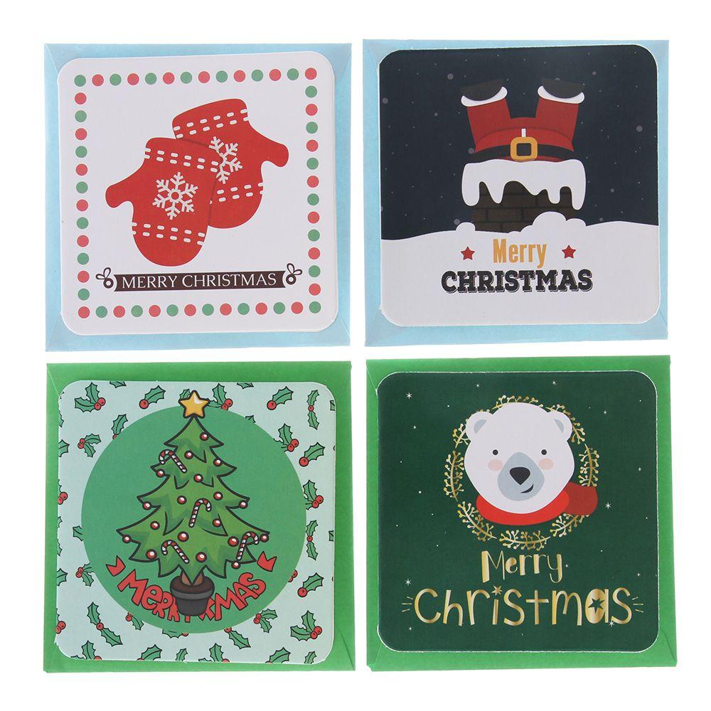 LONTIME Set 24 Thiệp Chúc Mừng Giáng Sinh Năm Mới, Ông Già Noel
