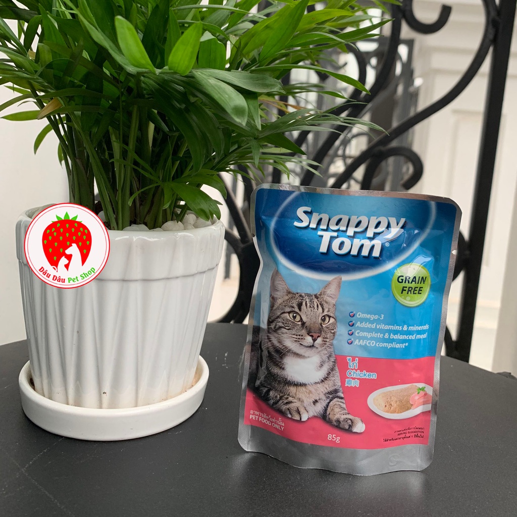 Pate cho mèo Snappy Tom Gói 85g (Đủ 4 vị)