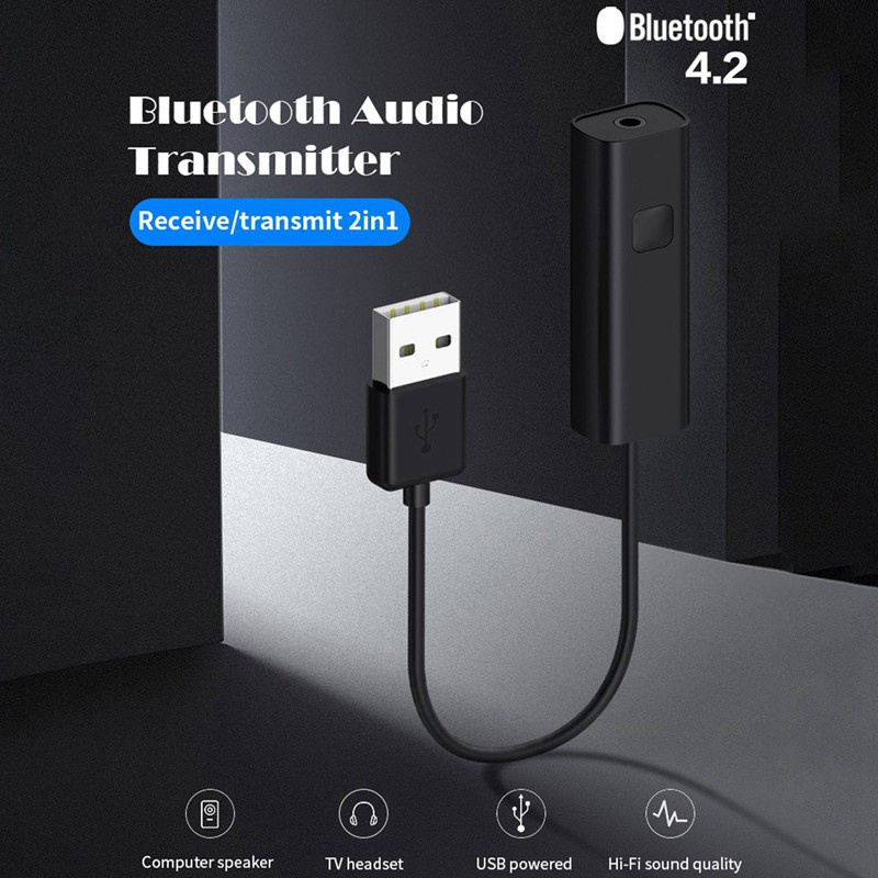 Bluetooth Transmitter Receiver Mini 3.5mm AUX Stereo Wireless Bluetooth Adapter for Car Music Bluetooth Transmitter TV