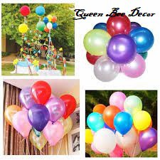 Combo 50 Quả Bóng Bay Nhũ Trang Trí Sinh Nhật, Làm Cổng Bóng