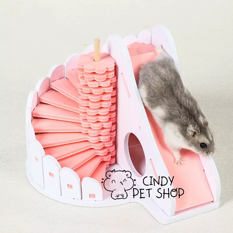 Nhà cầu tuột lắp ráp 2 in 1 cho Hamster