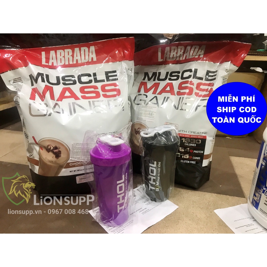 LABRADA MUSCLE MASS GAINER DATE MỚI 2025 SỮA TĂNG CÂN TĂNG CƠ 12Lbs  CHÍNH HÃNG BBT