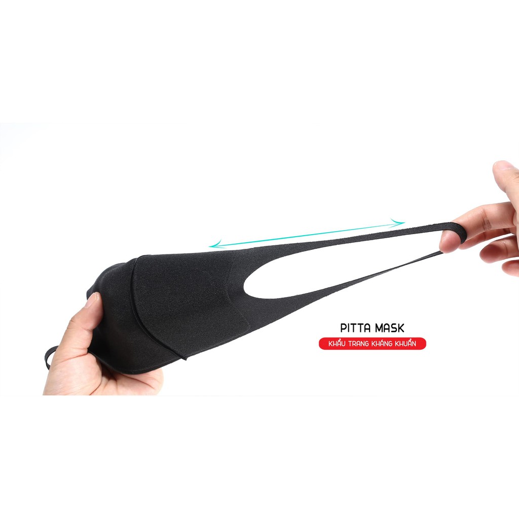 Khẩu trang 3d vải kháng khuẩn,khẩu trang than hoạt tính chống bụi PITTA MASK REMAX ICYBENET | BigBuy360 - bigbuy360.vn