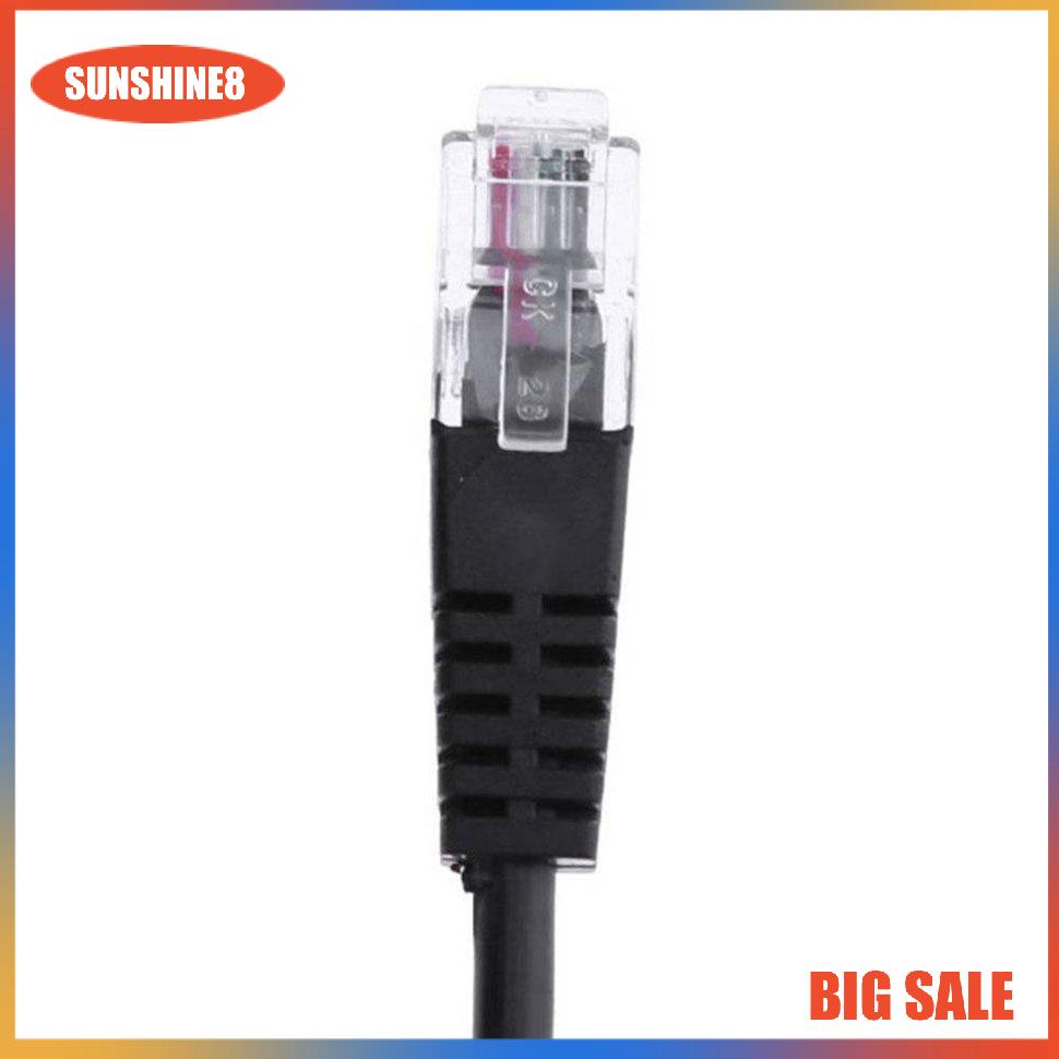 【SUN】Practical Headset Buddy 3.5mm Smartphone Headset to RJ9 Phone Adapter Cable