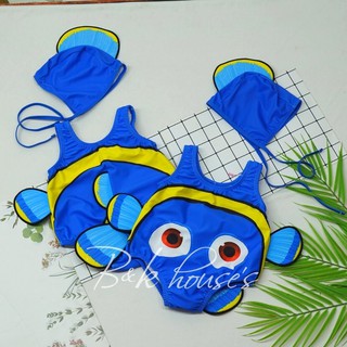 Đồ Bơi Baby Liền Mảnh + Nón Cá Nemo