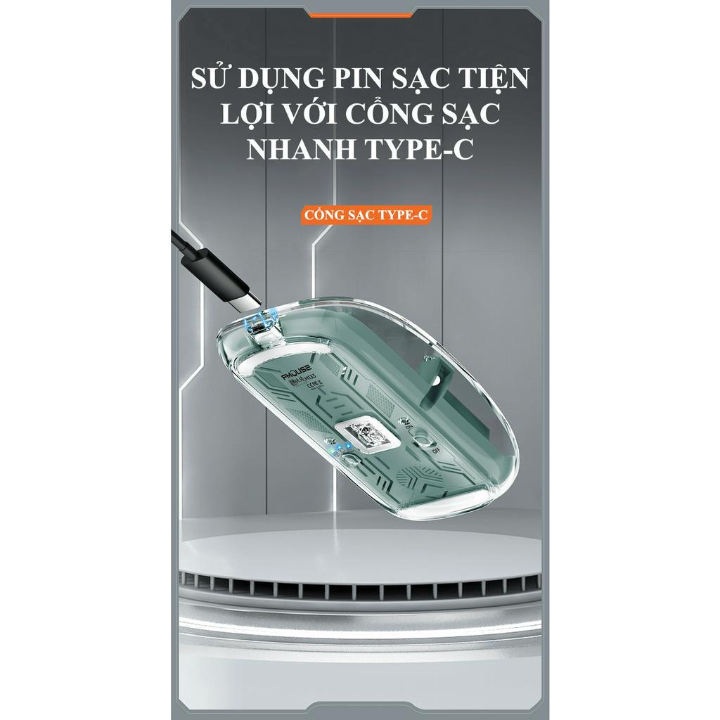 Chuột Không Dây FMOUSE M133 Kết Nối Bluetooth và USB 2.4G