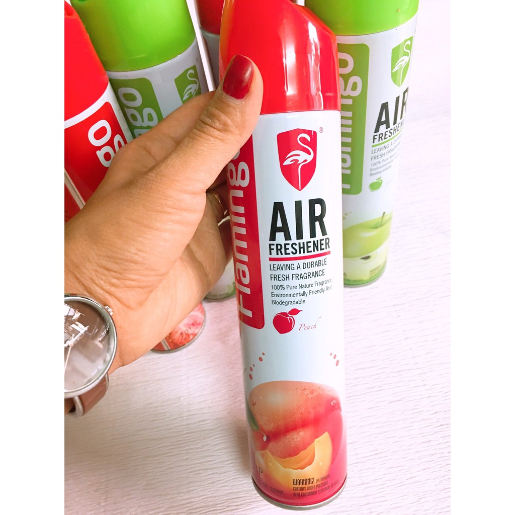 Bình Xịt khử mùi xe ôtô Air Freshener Flamingo-Bình 330ml