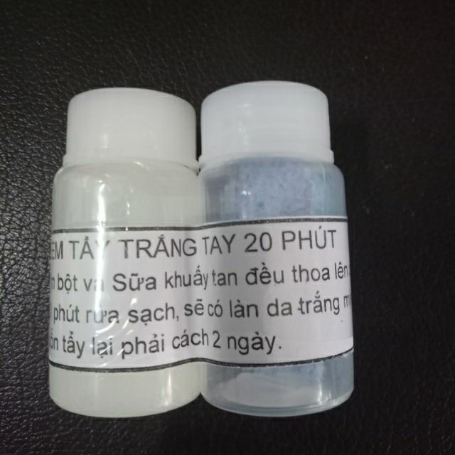 CẶP BỘT TẨY TRẮNG DA CẤP TỐC