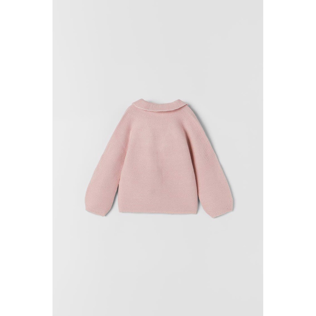 Áo len Zara dáng cardigan - Hồng
