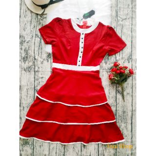 Đầm Noel xòe tầng Zara hàng Quảng Châu