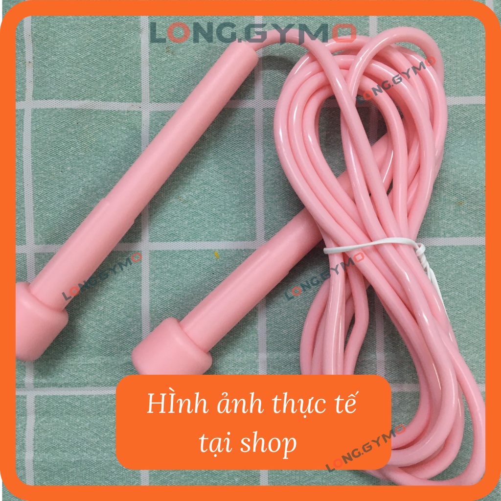 Dây Nhảy Giảm Cân Siêu Nhỏ Gọn Màu Pastel Hồng Cực Xinh