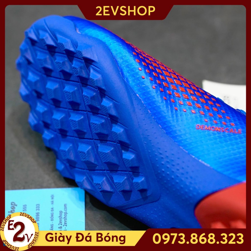 Giày đá bóng thể thao nam 𝐏𝐫𝐞𝐝𝐚𝐭𝐨𝐫 𝟐𝟎𝟐𝟎 Xanh Dương cao cổ, giày đá banh cỏ nhân tạo đế mềm - 2EVSHOP