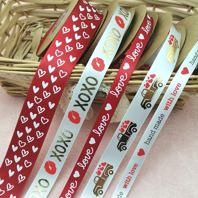 Cuộn Dây Ruy Băng 10Mm/25mm/15mm (10 Yards) Dùng Để Gói Quà