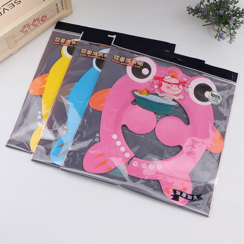 Mũ Chắn Nước Gội Đầu Hình Cá Có Thể Điều Chỉnh Cho Bé