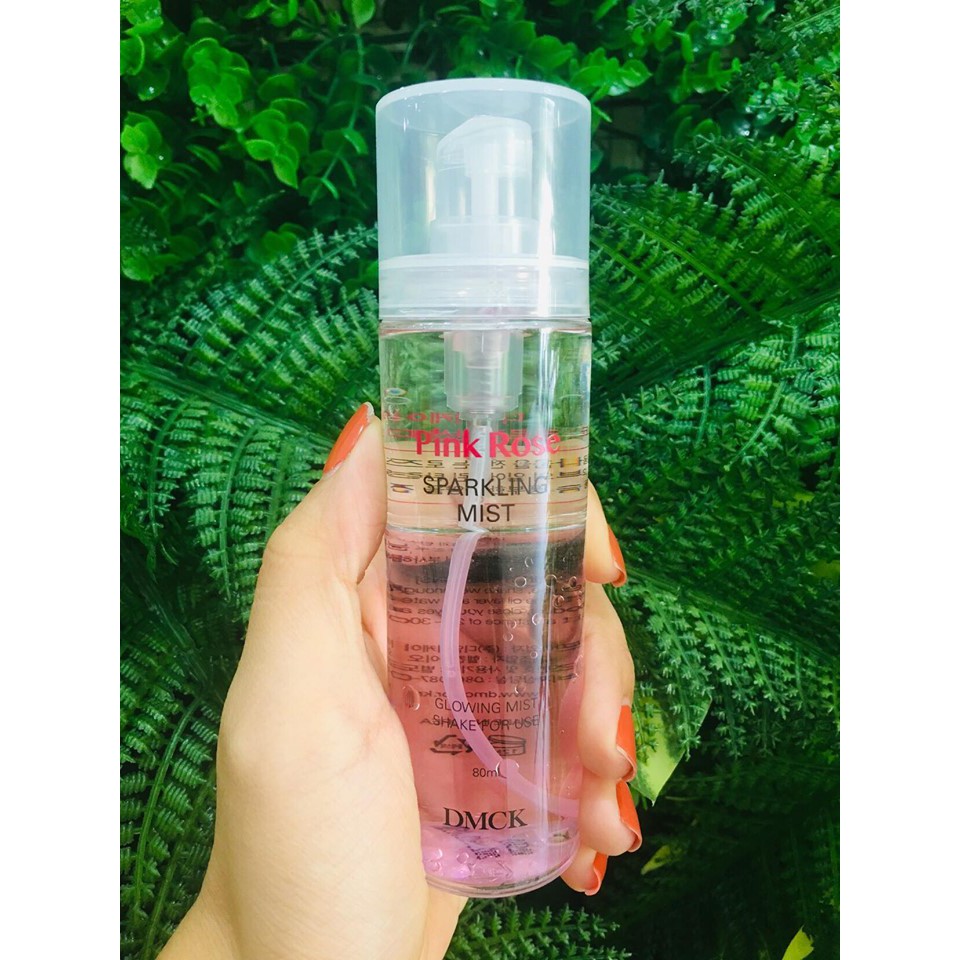 Xịt Khoáng Dưỡng Trắng 🥰 FREESHIP 🥰 Giảm 10k khi nhập mã [KASHOP10K] Pink Rose Sparkling Mist