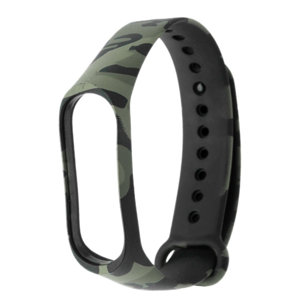 Replacement Camouflage Print Soft Silicone Wristband Strap For Xiaomi Mi Band 4 Bracelet Pulseira Bracelet