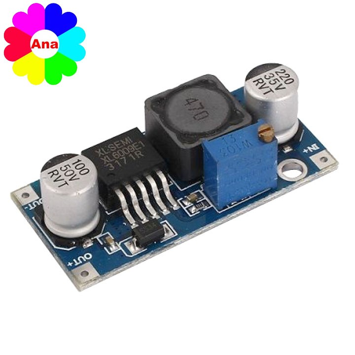 Mạch nguồn tăng áp có thể điều chỉnh xl6009 4A - Module nguồn boost