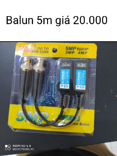 Balun 5MP vặn ốc , hỗ trợ camera | BigBuy360 - bigbuy360.vn