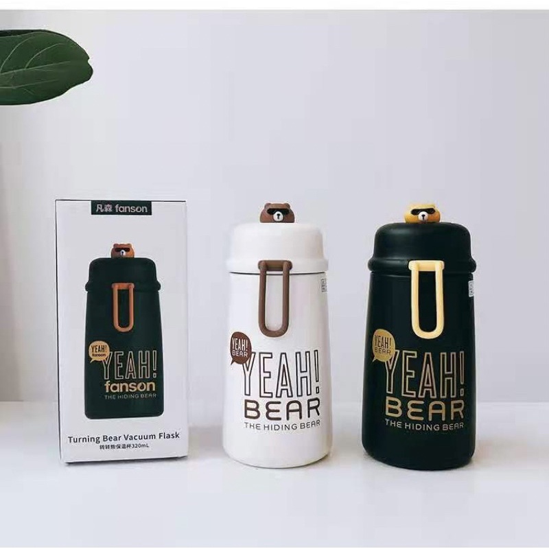 Bình giữ nhiệt có quai xách tiện lợi dung tích 320ml xinh xỉu!!!