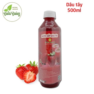 Nước cốt dâu tây 500ml | đà lạt xanh - đặc sản đà lạt