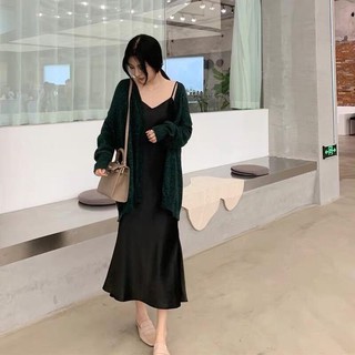 Váy 2 dây dáng suông chất lụa cao cấp