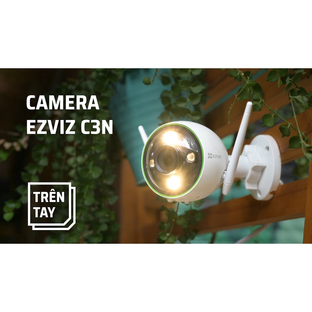 Camera Wifi ngoài trời EZVIZ C3N 2MP Full HD - Màu ban đêm, đèn báo động, tích hợp AI phát hiện người