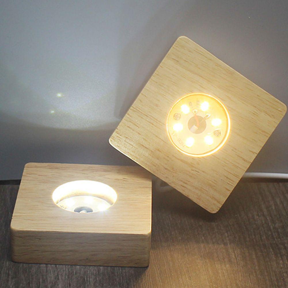 CONOPERY Đèn LED Đế Gỗ Dùng Làm Đạo Cụ Chụp Ảnh